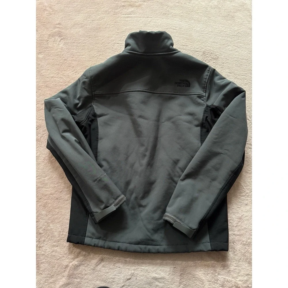 The‎ North Face Jacket Mens Black Fleece Lined Windwall Mock Neck Full Zip Sz S